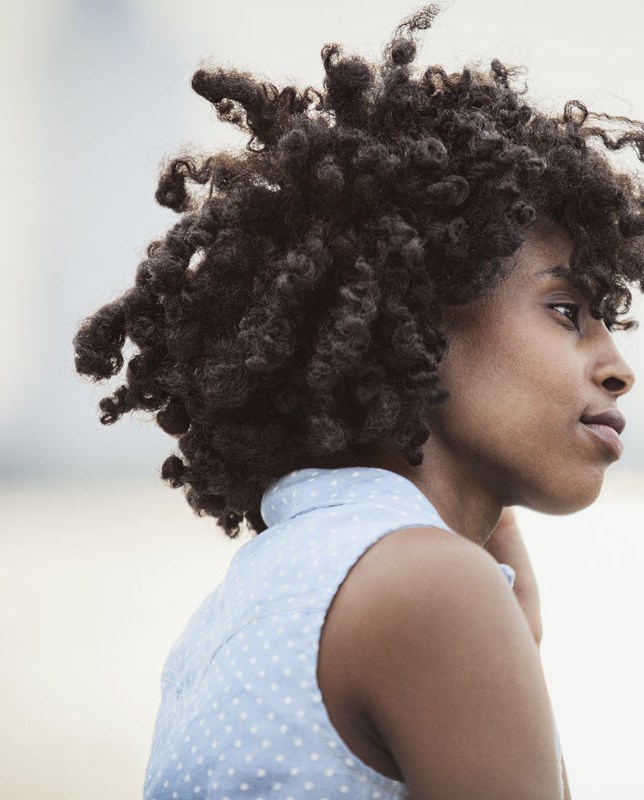 Woman looking in the distance