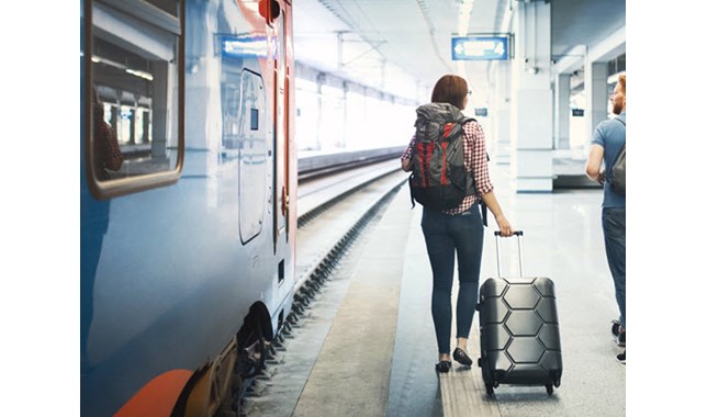 Travelling with the train