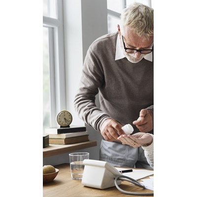 Man and woman taking care